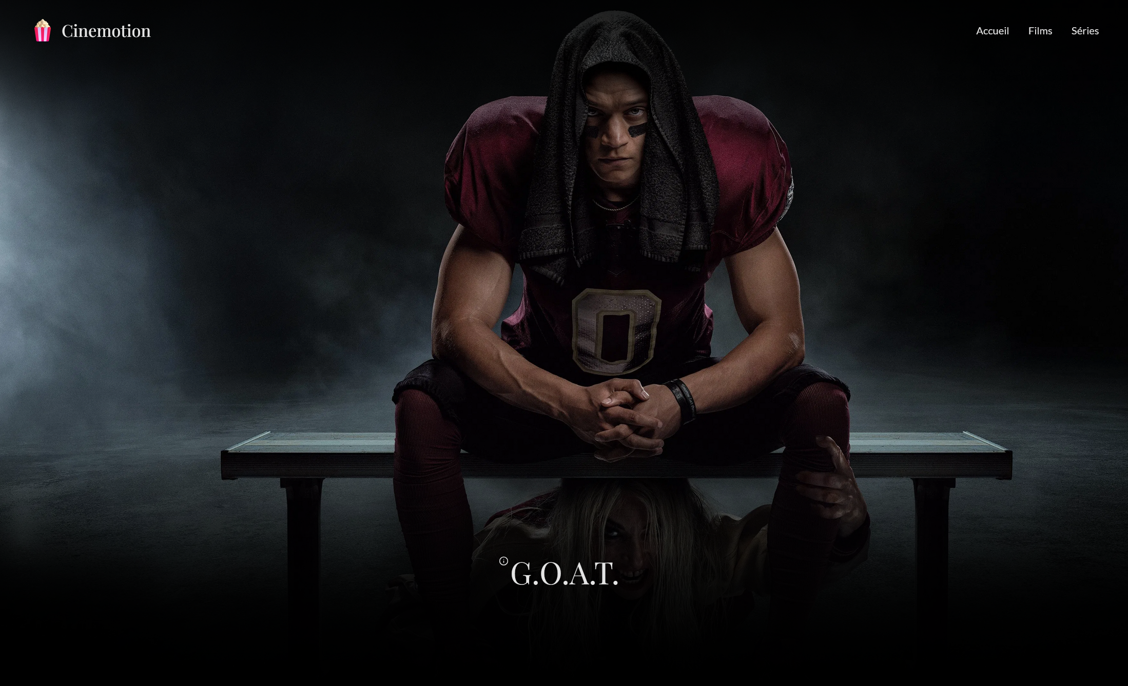 Page d'accueil de Cinemotion